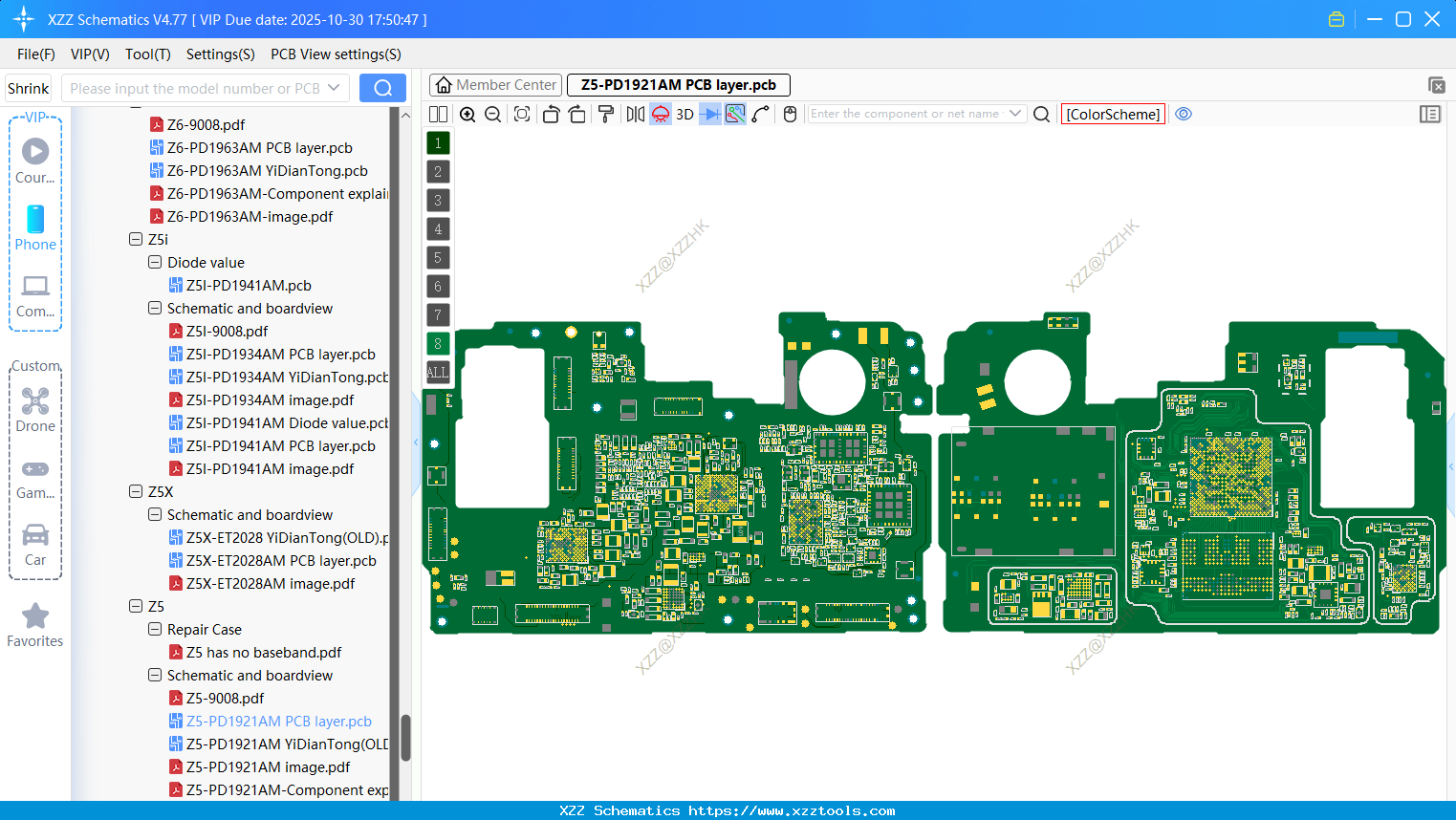 VIVO Z5-PD1921AM PCB Layer